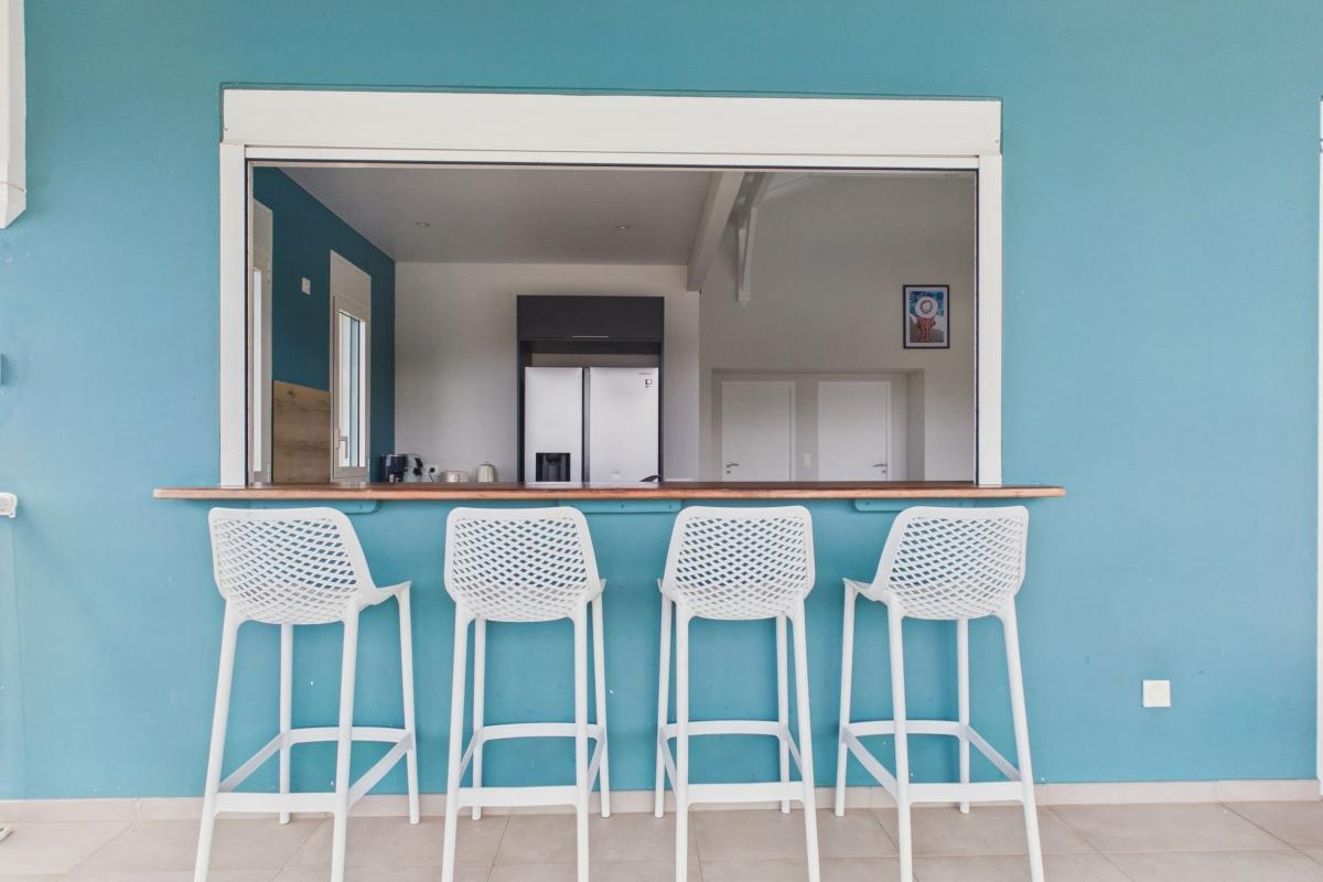 Location villa martinique 13 personnes 4 chambres - comptoir bar 